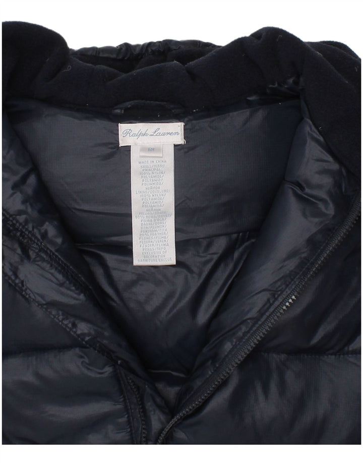 Ralph Lauren Baby Boys Hooded Padded Jumpsuit 3-6 Months Navy Blue Winter