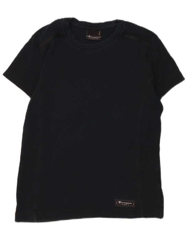 CHAMPION Womens Easy Fit T-Shirt Top UK 14 Large Navy Blue