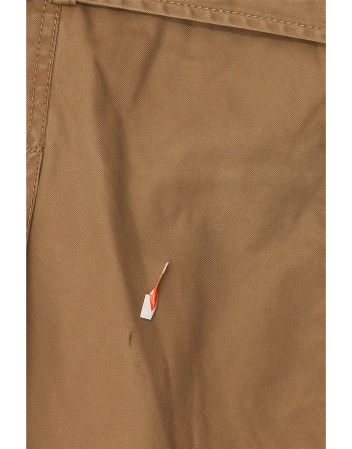 Zara Mens Military Jacket UK 40 Large Brown Polyester