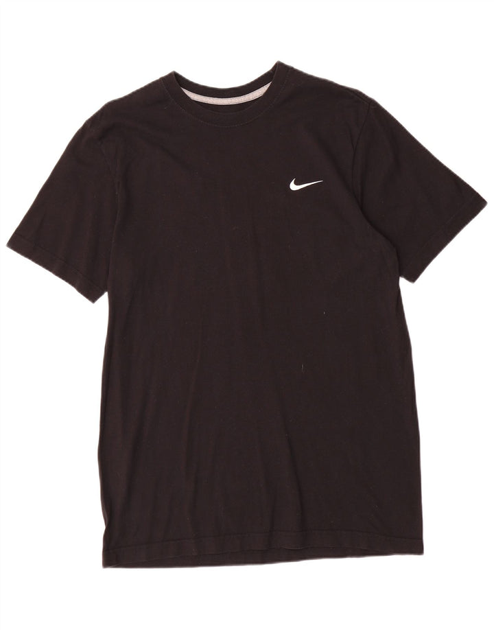 NIKE Mens Regular Fit T-Shirt Top Medium Black Cotton