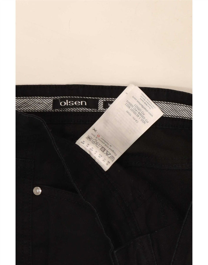 Olsen Womens Slim Jeans UK 14 Medium W30 L30 Black