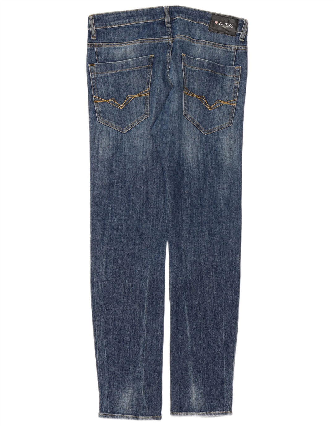 Guess Mens Slim Jeans W32 L32 Blue Cotton