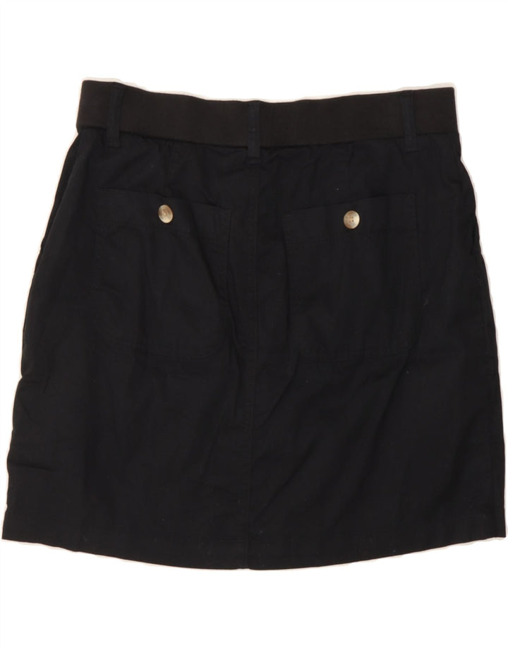 LEE Womens Mid Rise Regular Fit Mini Skirt US 6 Medium W30 Black Cotton Vintage Lee and Second-Hand Lee from Messina Hembry 