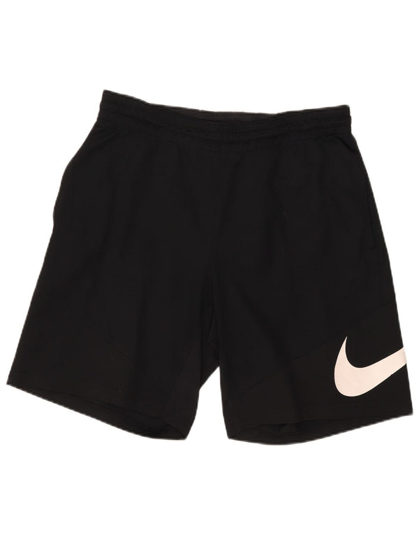 Nike Mens Dri Fit Graphic Sport Shorts Medium Black Polyester