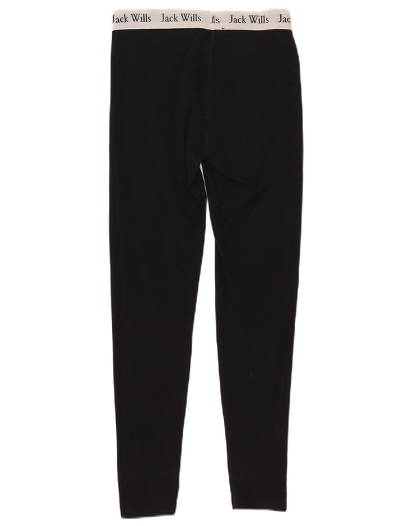 Jack Wills Womens Graphic Leggings UK 8 Small Black Colourblock Modal