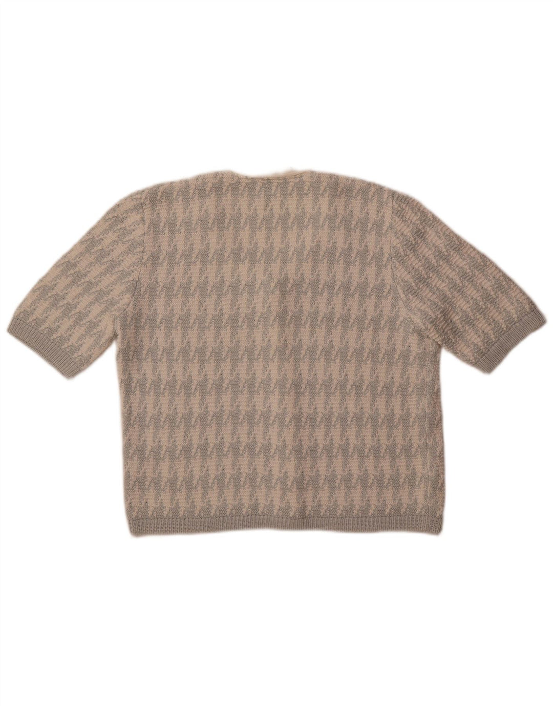 Giesswein Womens Cardigan Sweater EU 38 Medium White Houndstooth