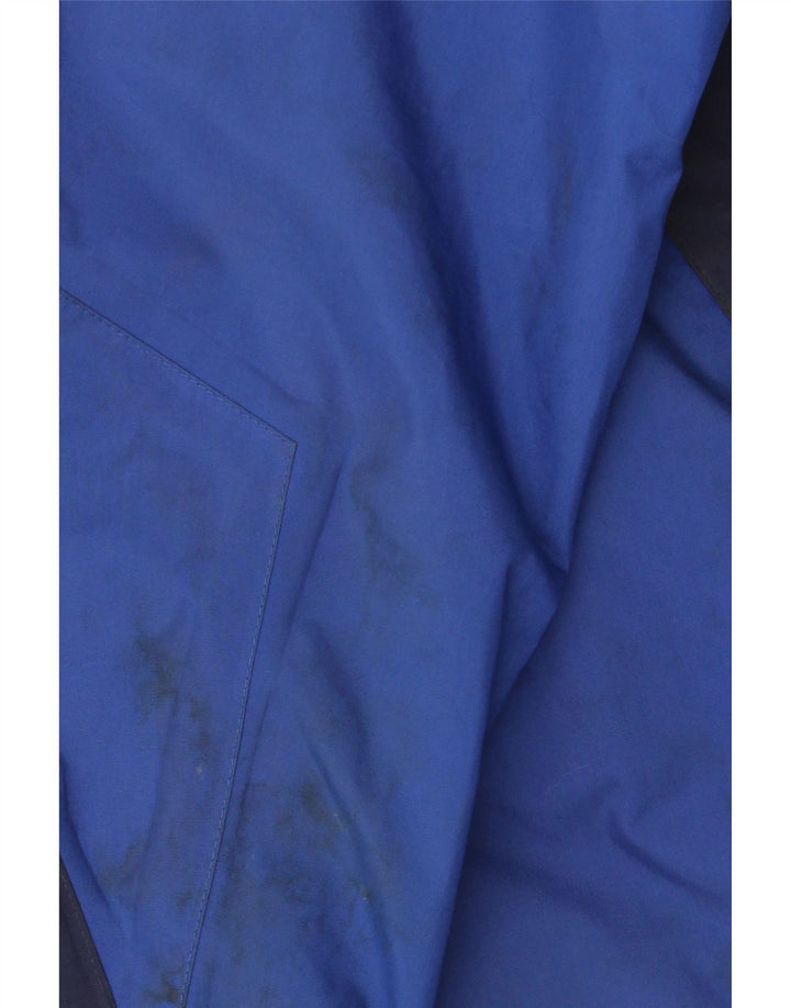 SPRAYWAY Mens Hooded Rain Jacket UK 42 XL Blue Colourblock Nylon