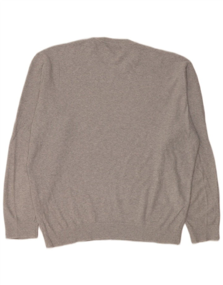 Zara Mens Crew Neck Jumper Sweater Large Grey