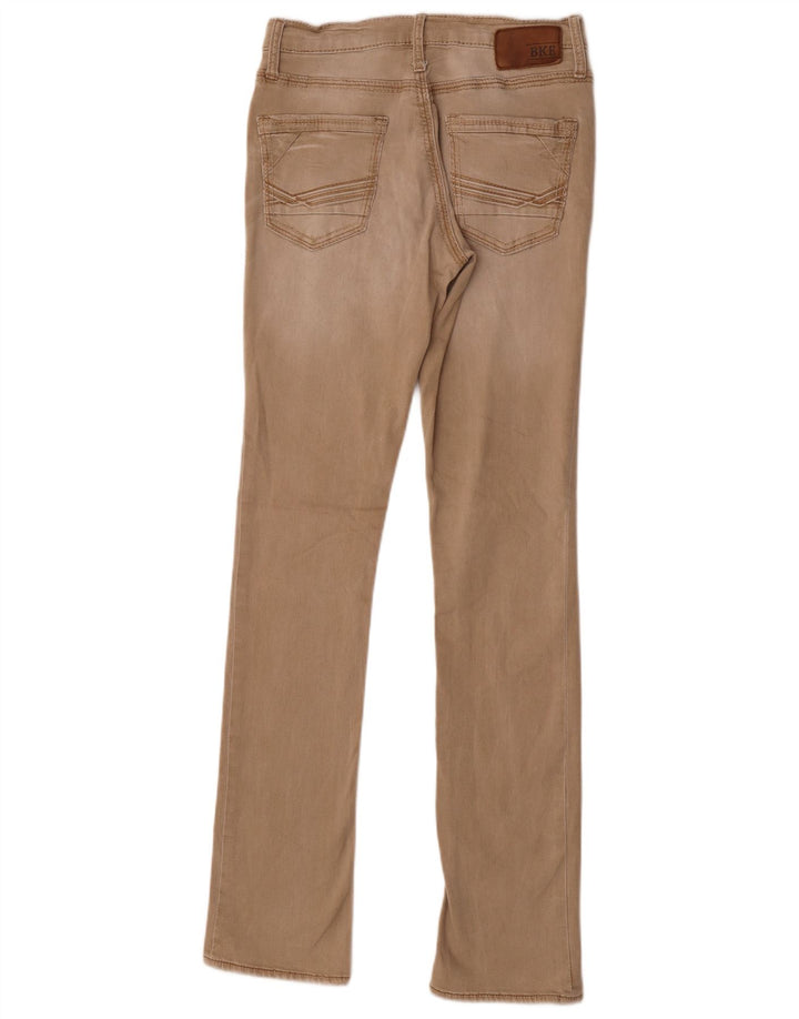 BKE Womens Straight Jeans W30 L34 Brown Cotton