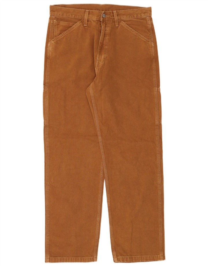 Levi's Mens Loose Fit Cargo Trousers W32 L32 Brown Cotton