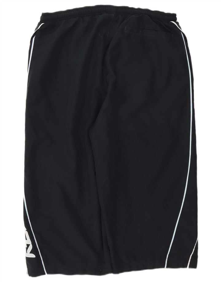 REEBOK Mens Graphic Bermuda Sport Shorts IT 50 Large  Black Polyester