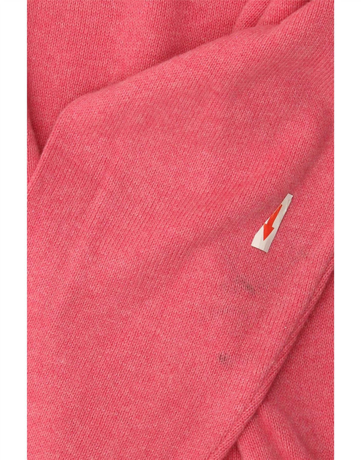 Marks & Spencer Mens V-Neck Jumper Sweater Medium Pink Cotton