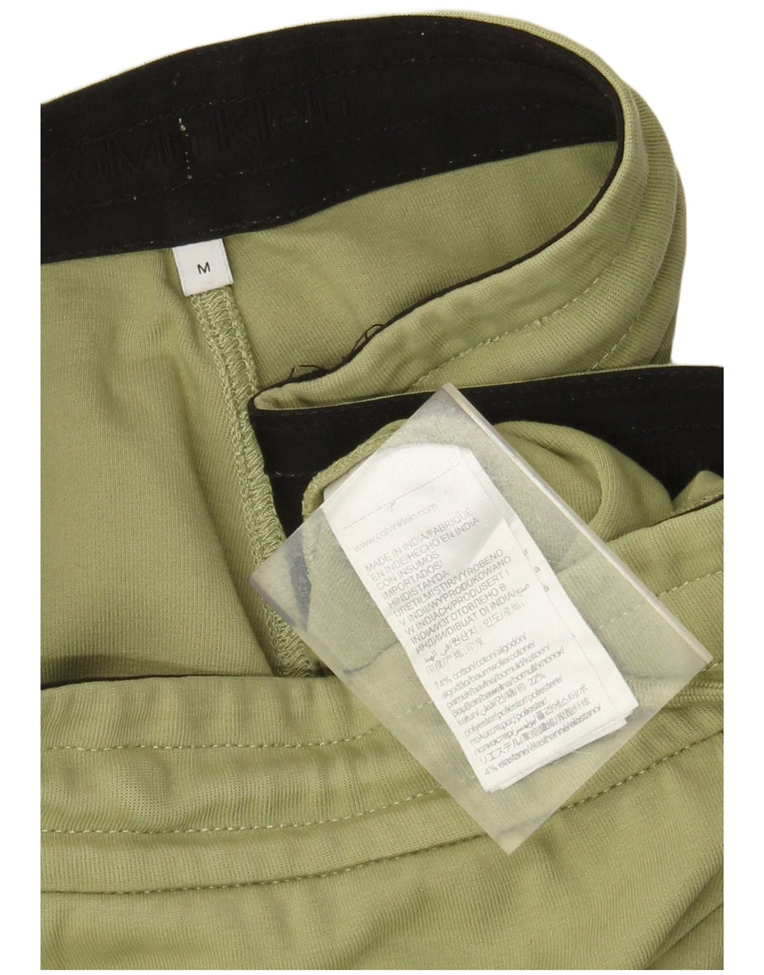 Calvin Klein Mens Tracksuit Trousers Joggers Medium  Khaki Cotton
