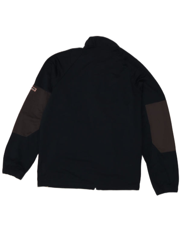 Brugi Mens Tracksuit Top Jacket Medium Navy Blue Colourblock Polyester