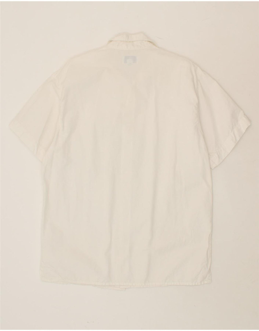 NORTH SAILS Mens Short Sleeve Shirt Medium White Cotton Vintage North Sails and Second-Hand North Sails from Messina Hembry 