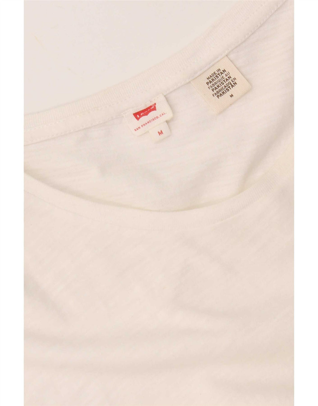 Levi's Womens T-Shirt Top UK 14 Medium White Flecked