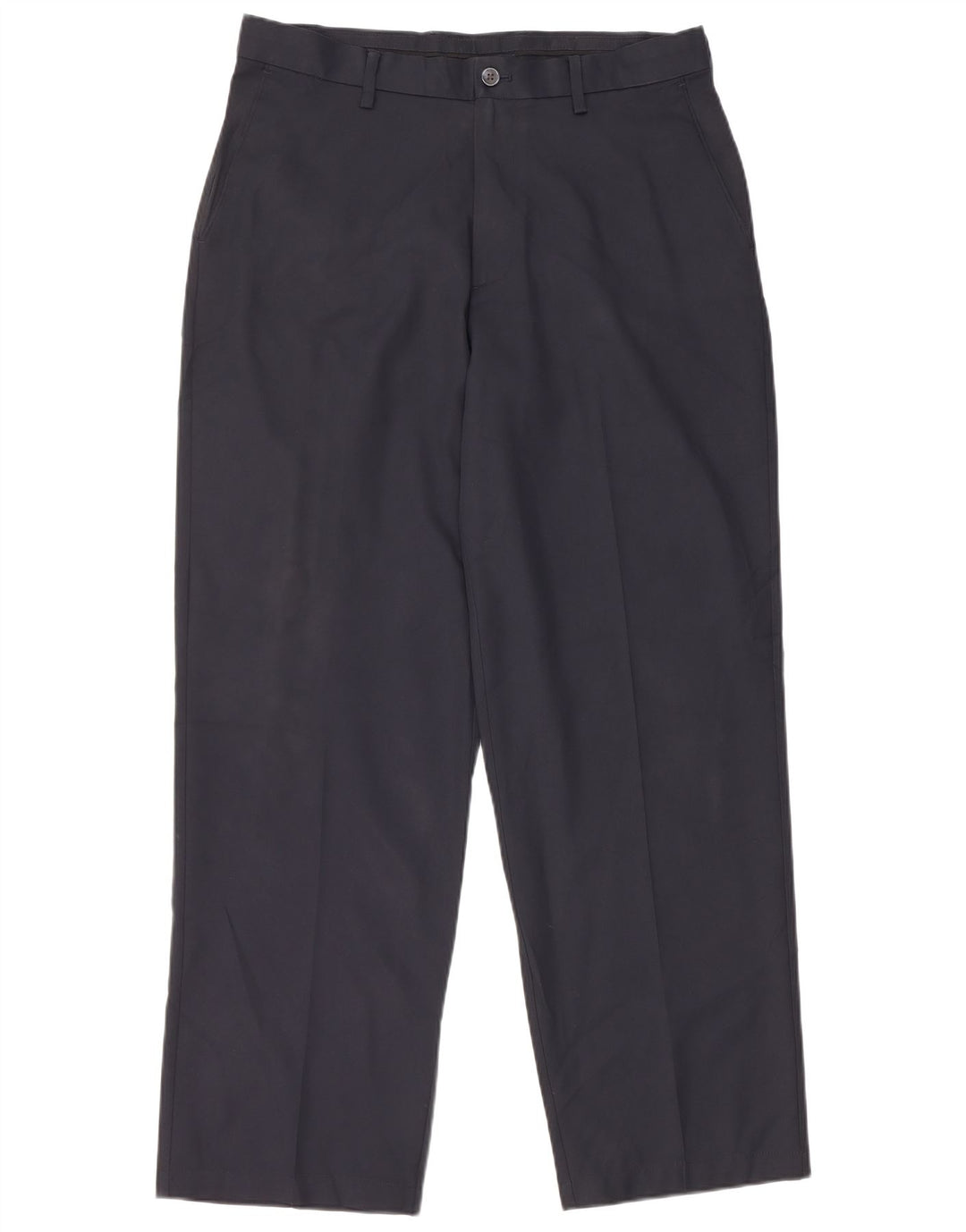 IZOD Mens Golf Straight Chino Trousers W34 L32 Navy Blue Polyester