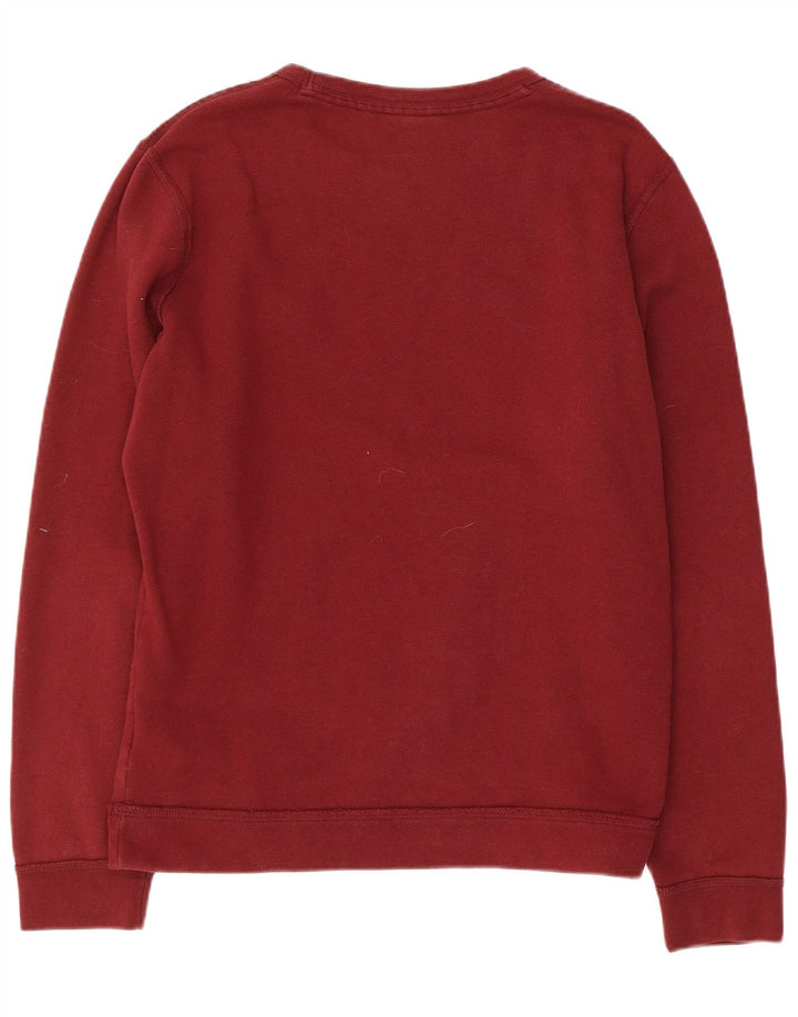 HOLLISTER Mens Graphic Sweatshirt Jumper Medium Maroon Cotton