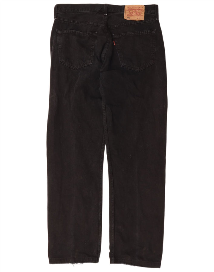 Levi's Womens 501 W32 L29 Black Cotton