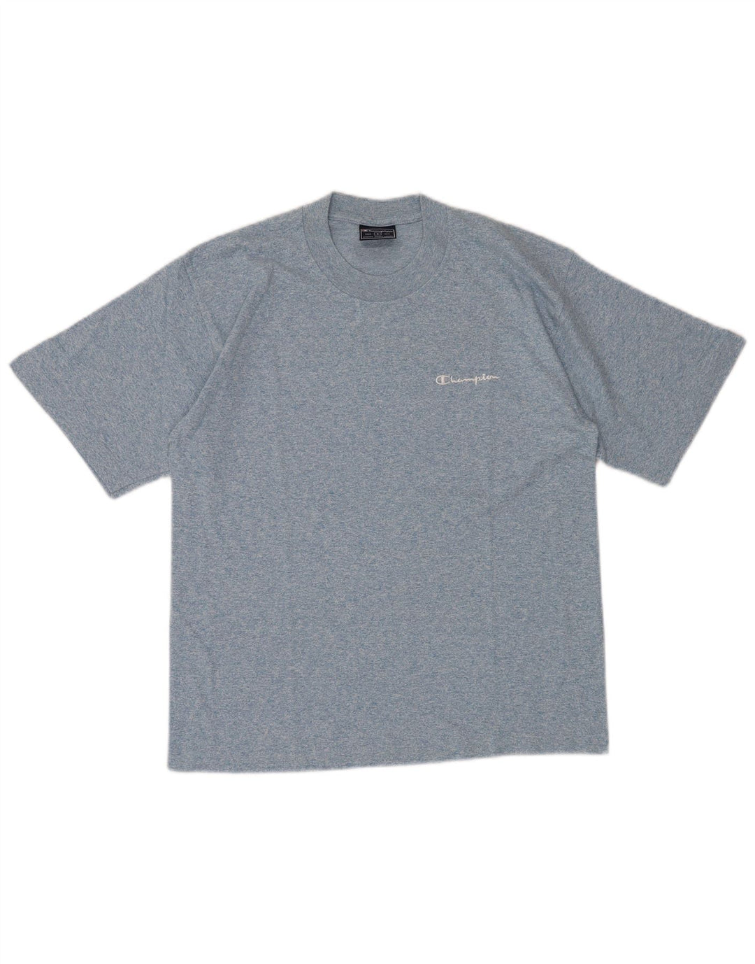 CHAMPION Mens T-Shirt Top Small Blue Flecked Cotton