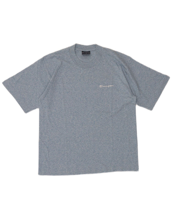 CHAMPION Mens T-Shirt Top Small Blue Flecked Cotton