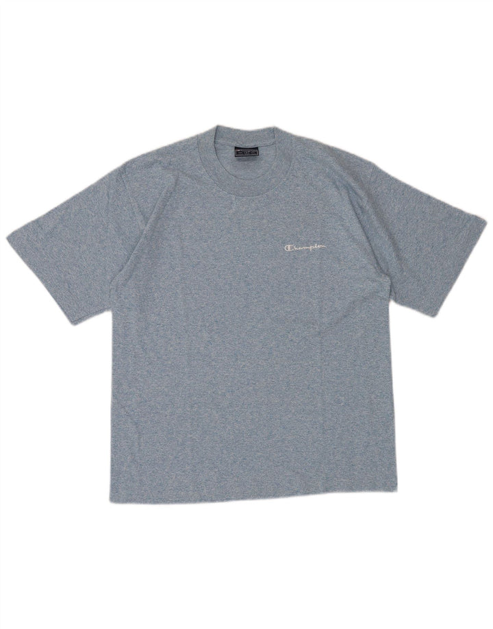 CHAMPION Mens T-Shirt Top Small Blue Flecked Cotton