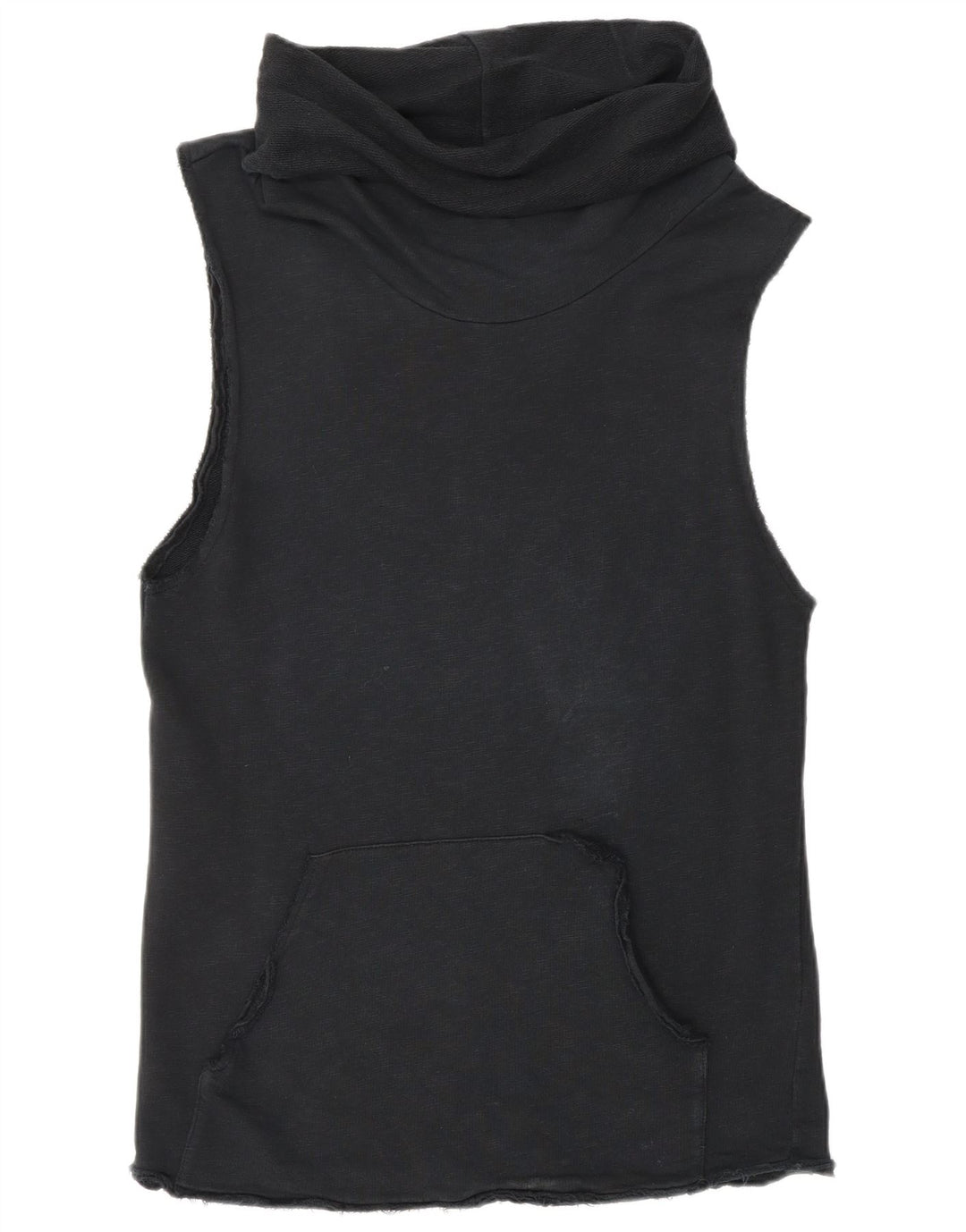 ZARA Mens Sleeveless Sweatshirt Jumper Large Black