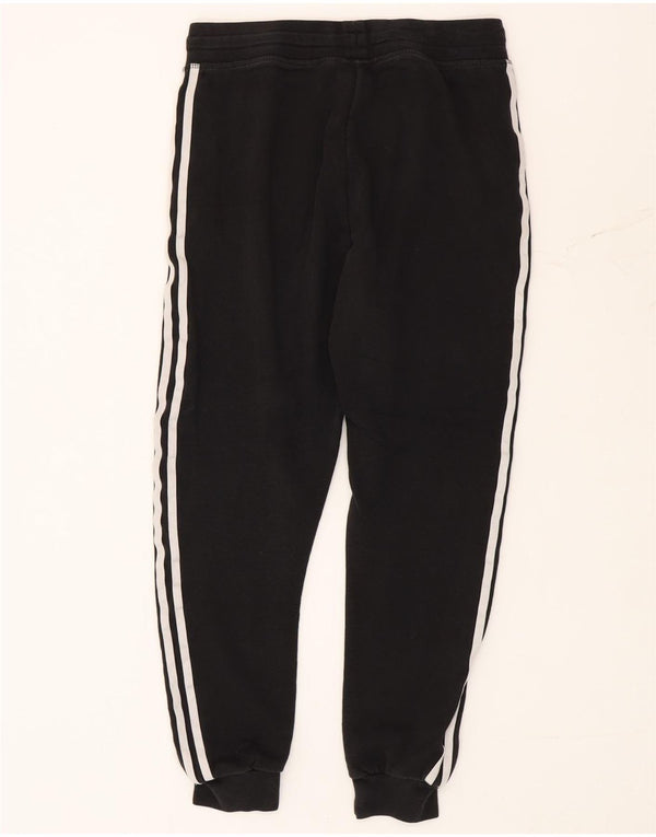 Adidas Boys Tracksuit Trousers Joggers 13-14 Years Black Cotton