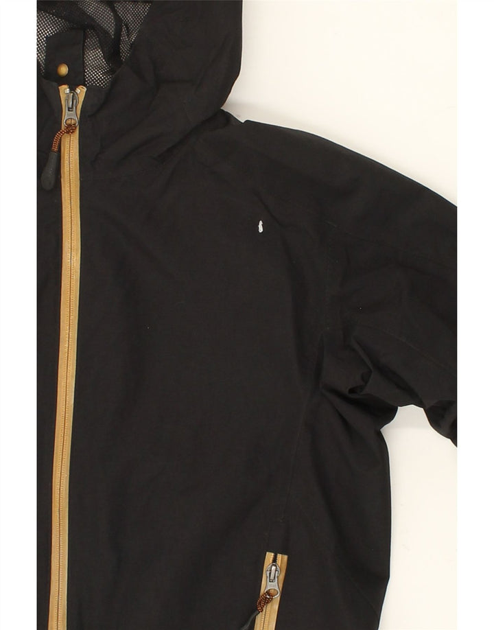 COLMAR Womens Hooded Rain Jacket IT 44 Medium Black Vintage Colmar and Second-Hand Colmar from Messina Hembry 