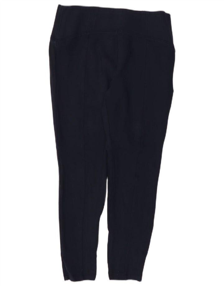 Marks & Spencer Womens Leggings UK 14 Large Navy Blue Viscose