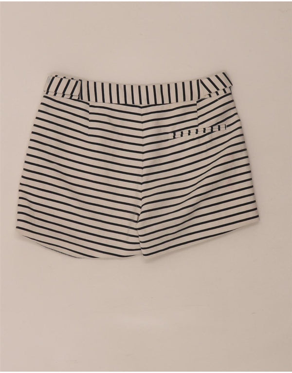 Zara Womens Regular Casual Shorts XS W28 White Striped