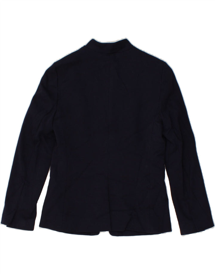 J. CREW Womens 365 Open Blazer Jacket US 6 Medium Navy Blue Viscose Vintage J. Crew and Second-Hand J. Crew from Messina Hembry 