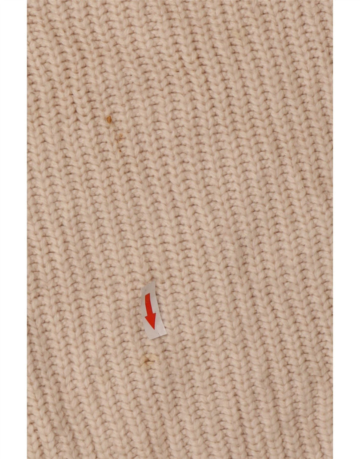 Marks & Spencer Womens Crew Neck Jumper Sweater UK 14 Medium Off White