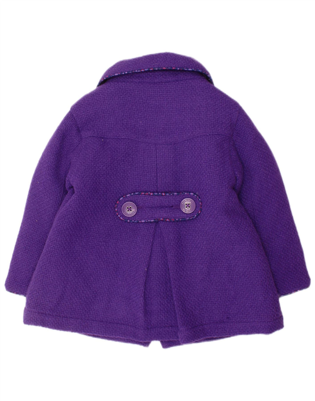 TED BAKER Baby Girls Overcoat 12-18 Months Purple Viscose