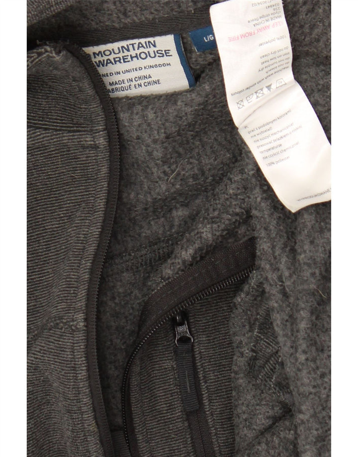 MOUNTAIN WAREHOUSE Mens Zip Hoodie Sweater Large Grey Polyester