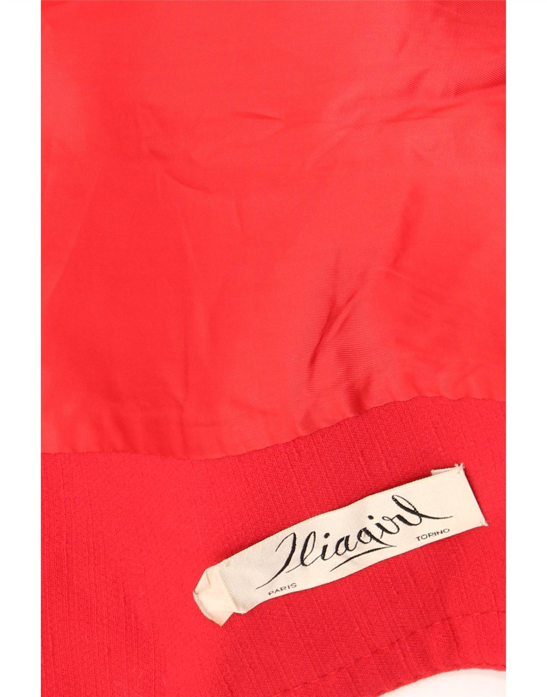 Vintage Womens Double Breasted Coat UK 12 Medium Red