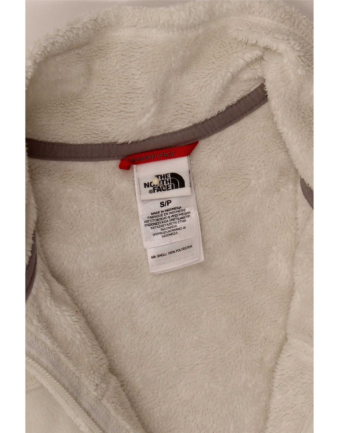 The North Face Womens Fleece Jacket UK 10 Small White Polyester