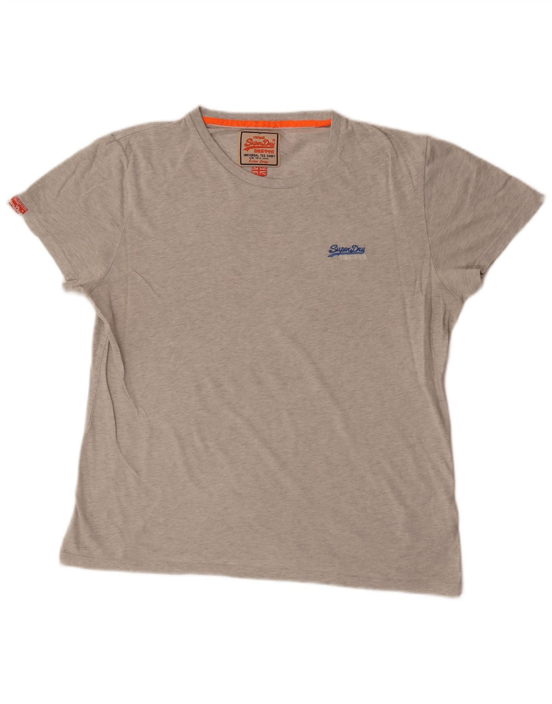 Superdry Mens Graphic T-Shirt Top XL Grey Cotton