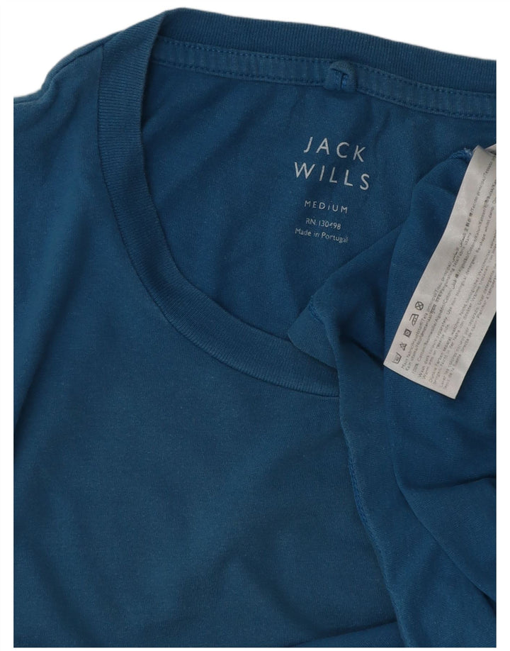Jack Wills Mens T-Shirt Top Medium Blue Cotton