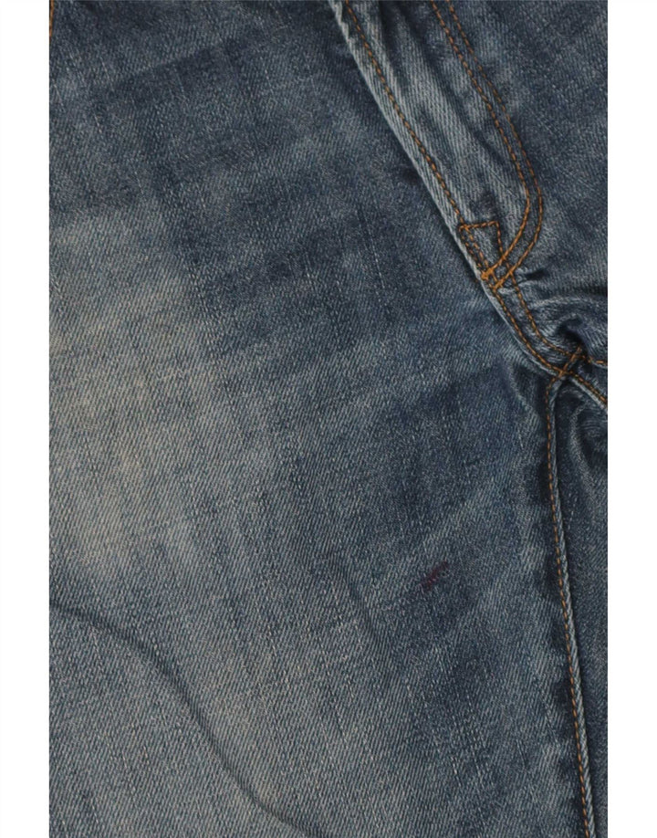 Gap Womens Distressed Straight Jeans  W28 L32 Blue Cotton