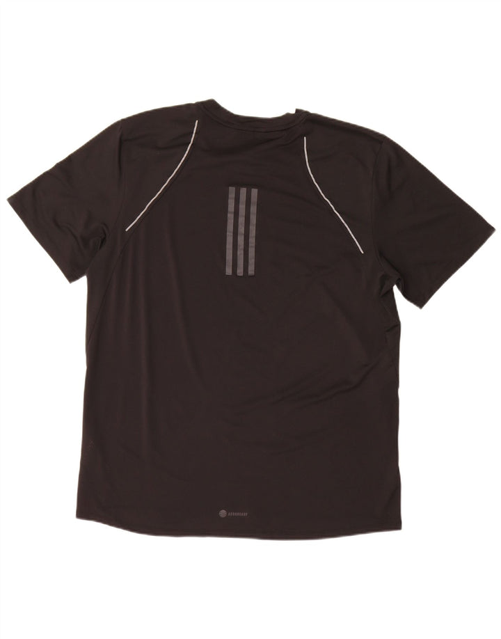 Adidas Mens Aeroready T-Shirt Top Large Black Polyester