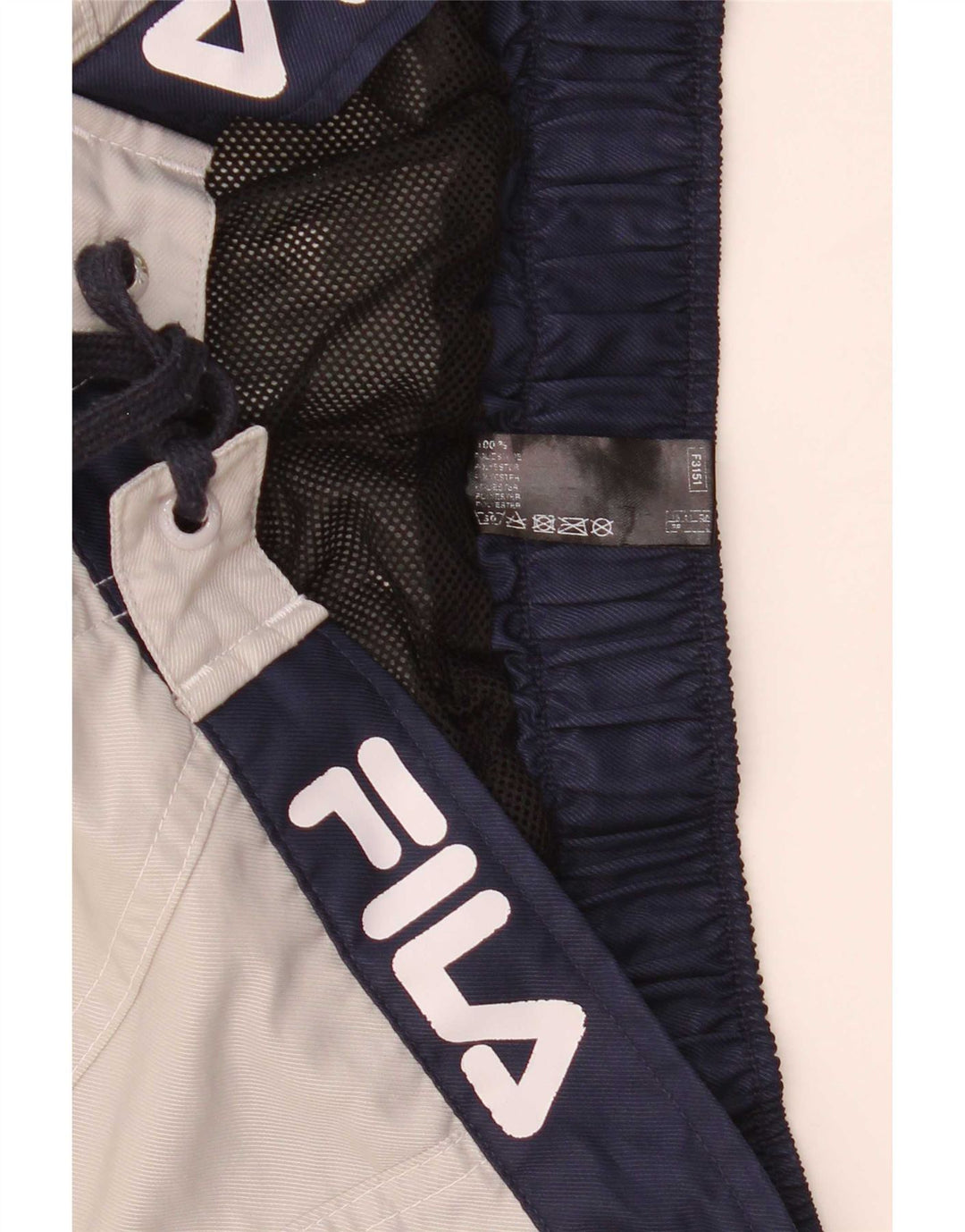 Fila Mens Graphic Swimming Shorts Medium  Grey Colourblock Polyester