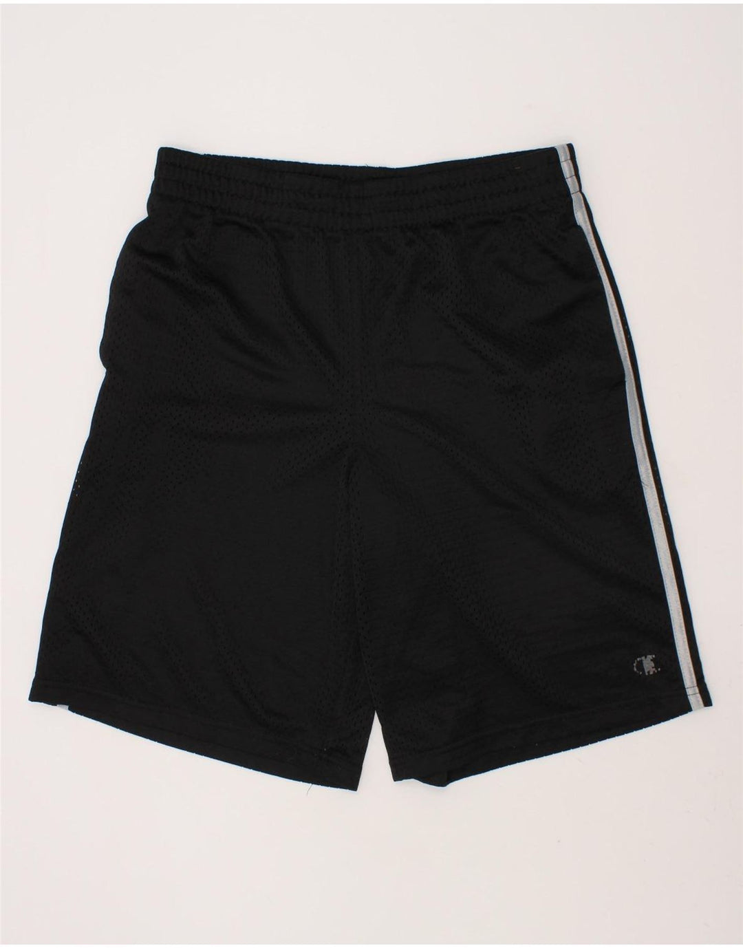 CHAMPION Boys Sport Shorts 10-11 Years  Black Polyester Vintage Champion and Second-Hand Champion from Messina Hembry 