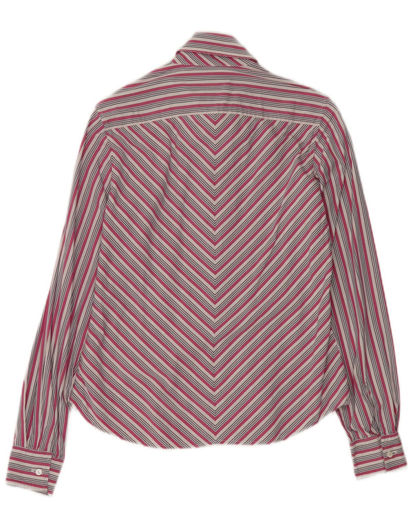 GANT Womens Shirt UK 12 Medium  Pink Striped Cotton