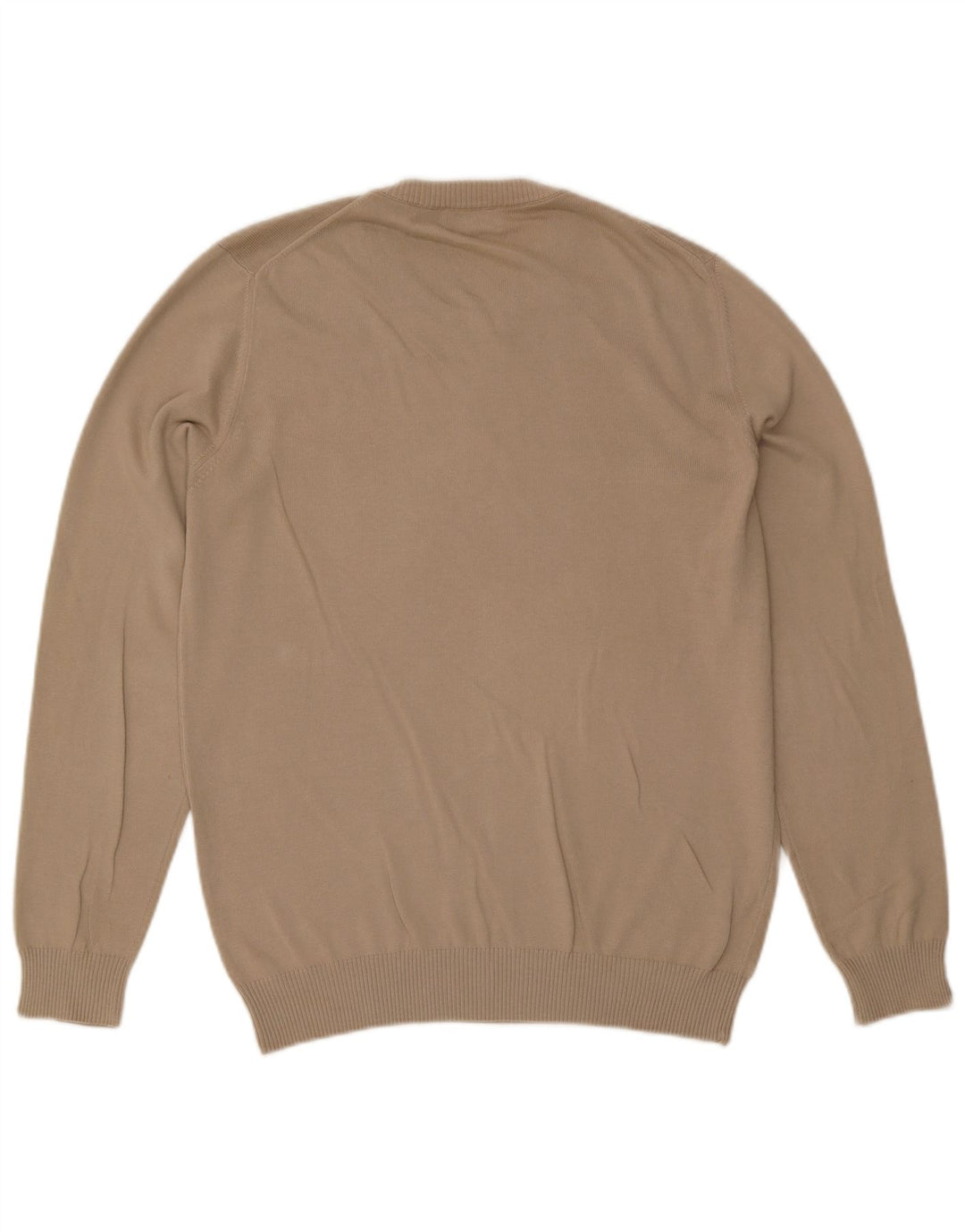 Brooksfield Mens Crew Neck Jumper Sweater Medium Beige