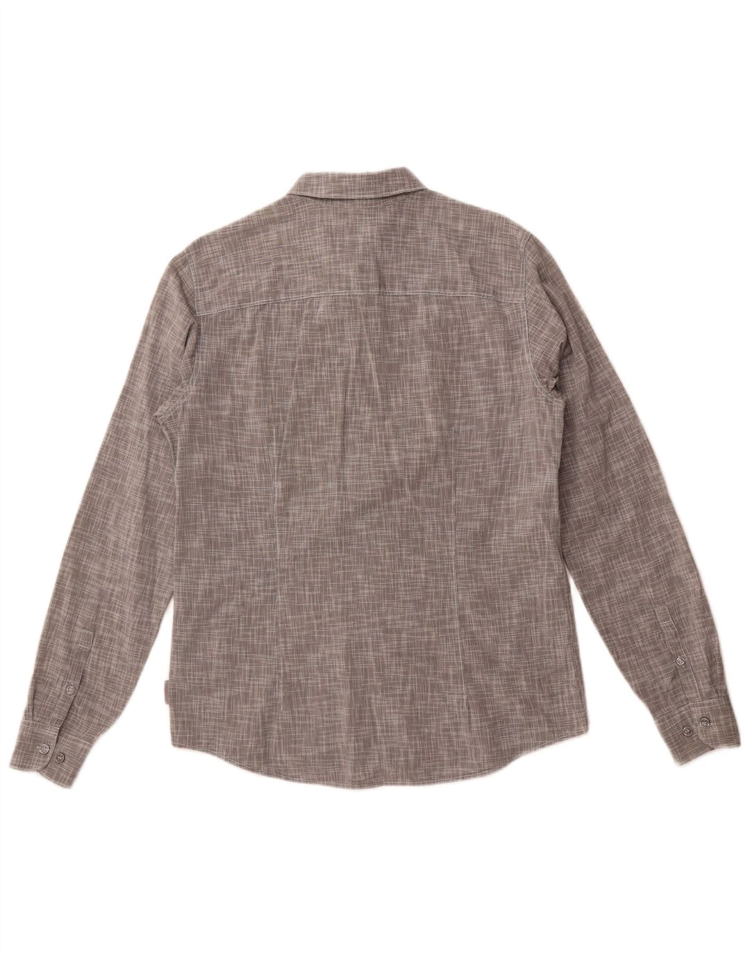 Calvin Klein Jeans Mens Slim Fit Shirt Medium Grey Flecked Cotton