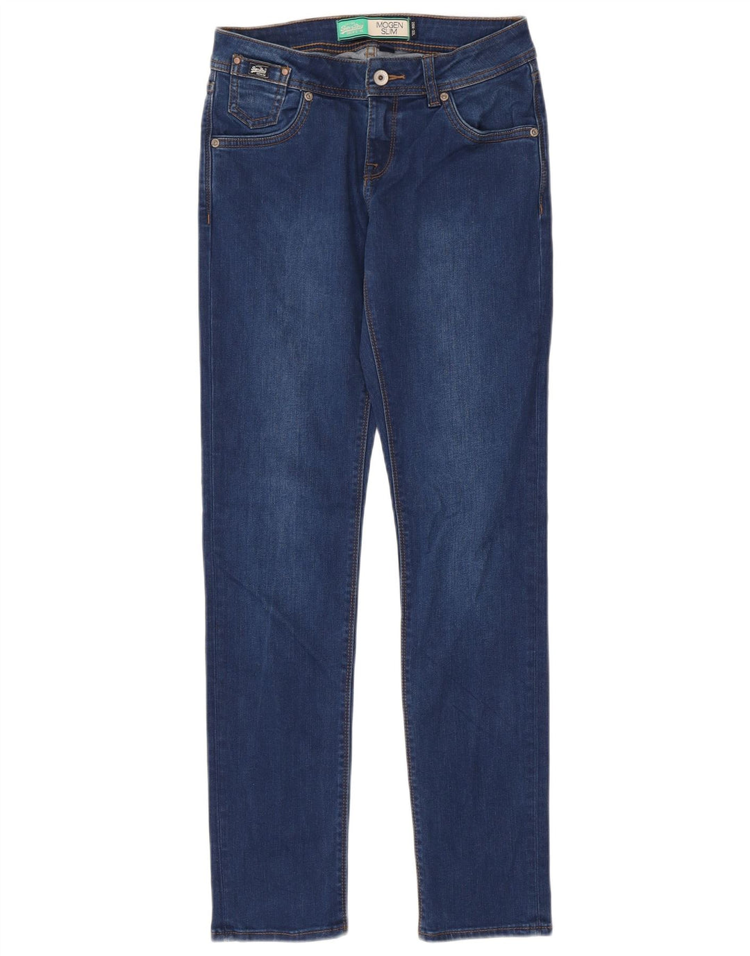 Superdry Womens Imogen Slim Jeans W26 L32 Blue Cotton