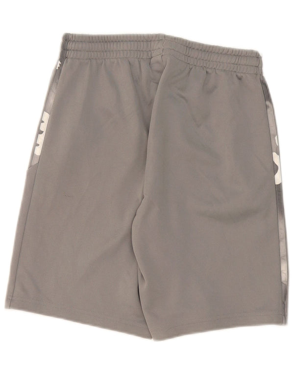 Adidas Boys Graphic Sport Shorts 13-14 Years Grey Camouflage Polyester