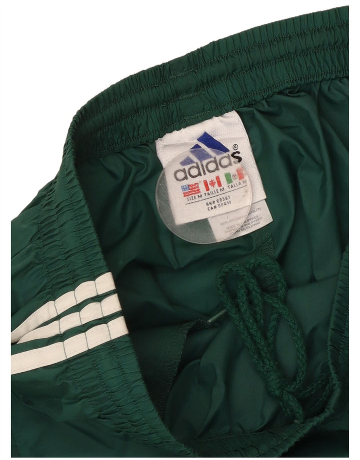 Adidas Mens Tracksuit Trousers Joggers Medium  Green Nylon