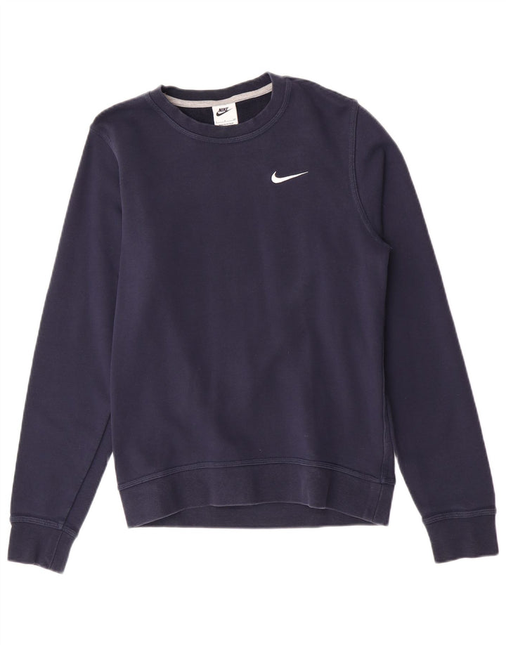 Nike Mens Sweatshirt Jumper Small Navy Blue Cotton